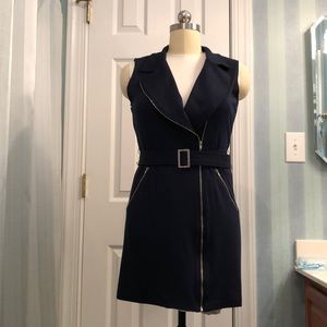 ALYNPAIGE New York: Navy blue mini dress